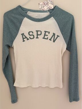 NWT S/M ribbed Aspen shirt, Pink Republic